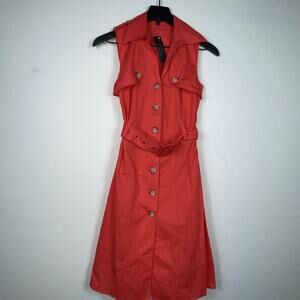 Marc Jacobs Sleeveless Button Down Dress Sz 2